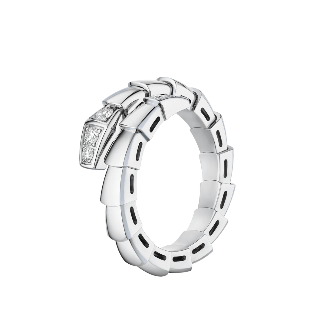 BVLGARI Serpenti Viper Ring – White Gold