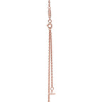 Tiffany T Smile Platinum Necklace—Medium Modern Curved Pendant