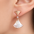 BVlgari DIVAS' DREAM earrings—Italian luxury jewelry in rose gold