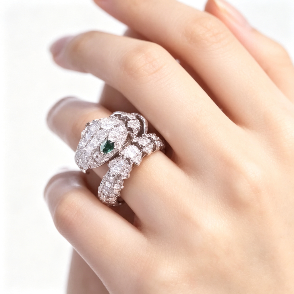 BVLGARI Serpenti Ring – White Gold