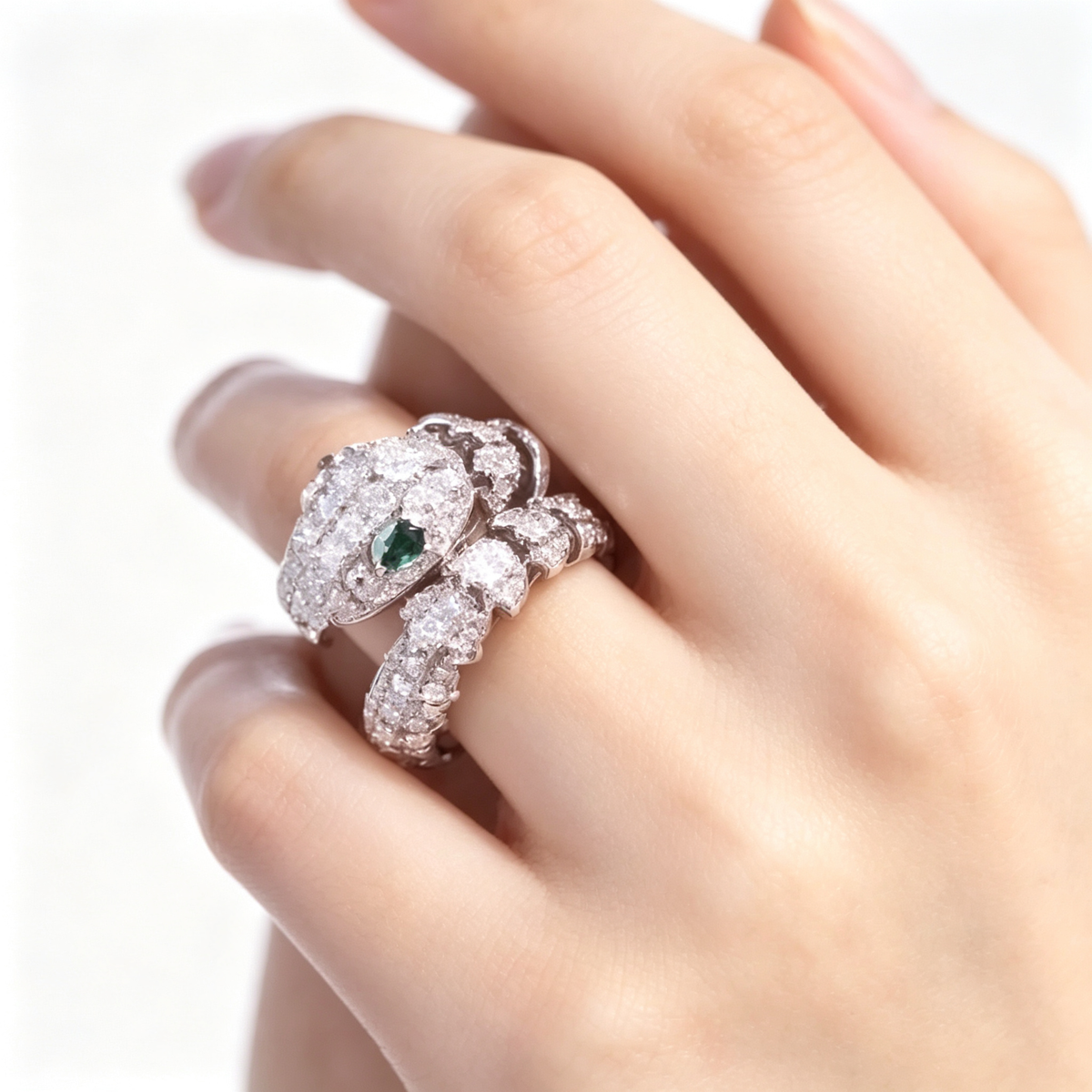 BVLGARI Serpenti Ring – White Gold