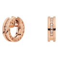 BVlgari B.zero1 Hoop Earrings — Italian Luxury Rose Gold Jewelry