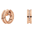 BVlgari B.zero1 Hoop Earrings — Italian Luxury Rose Gold Jewelry