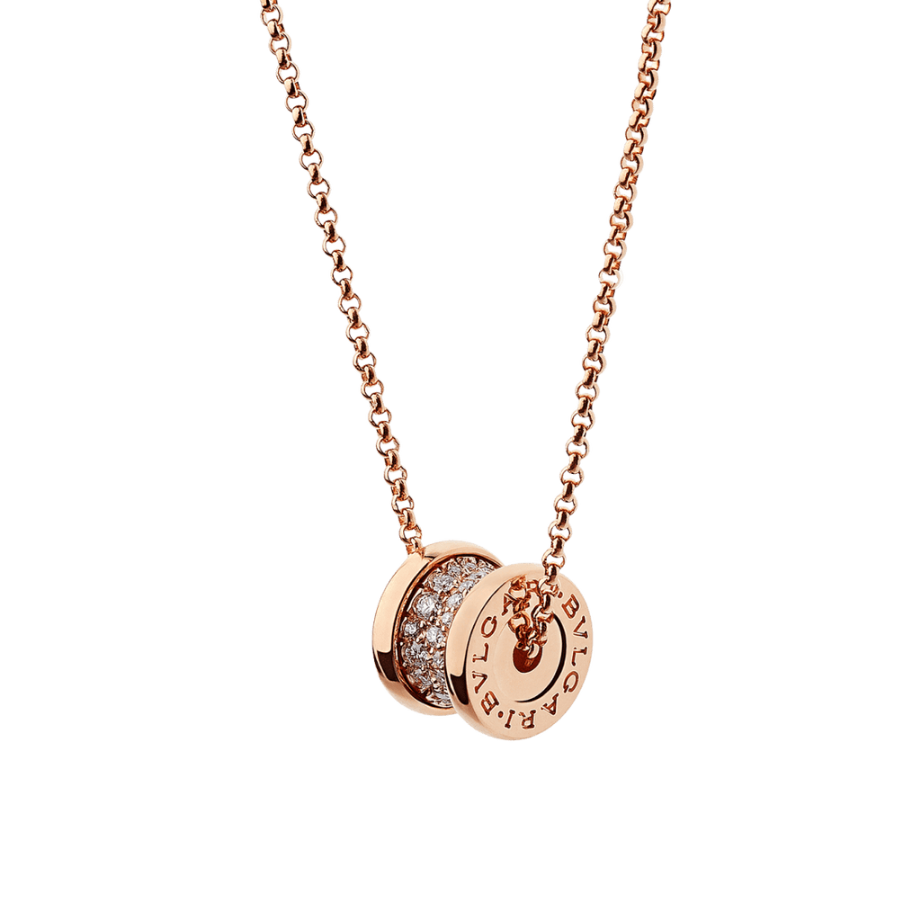 Bvlgari B.zero1 Mini Pendant Necklace – Rose Gold