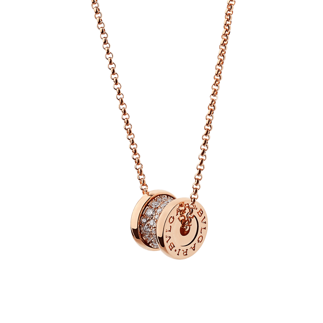 Bvlgari B.zero1 Mini Pendant Necklace – Rose Gold