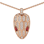 BVLGARI Serpenti Seduttori Necklace – Rose Gold