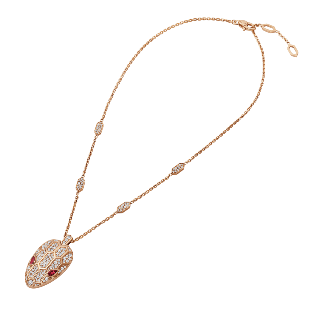 BVLGARI Serpenti Seduttori Necklace – Rose Gold