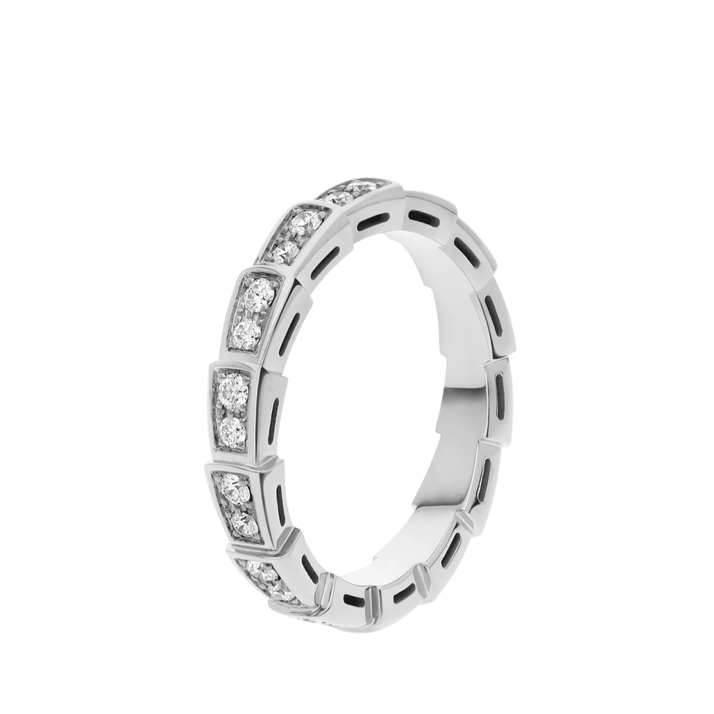 BVLGARI Serpenti Viper Ring – White Gold