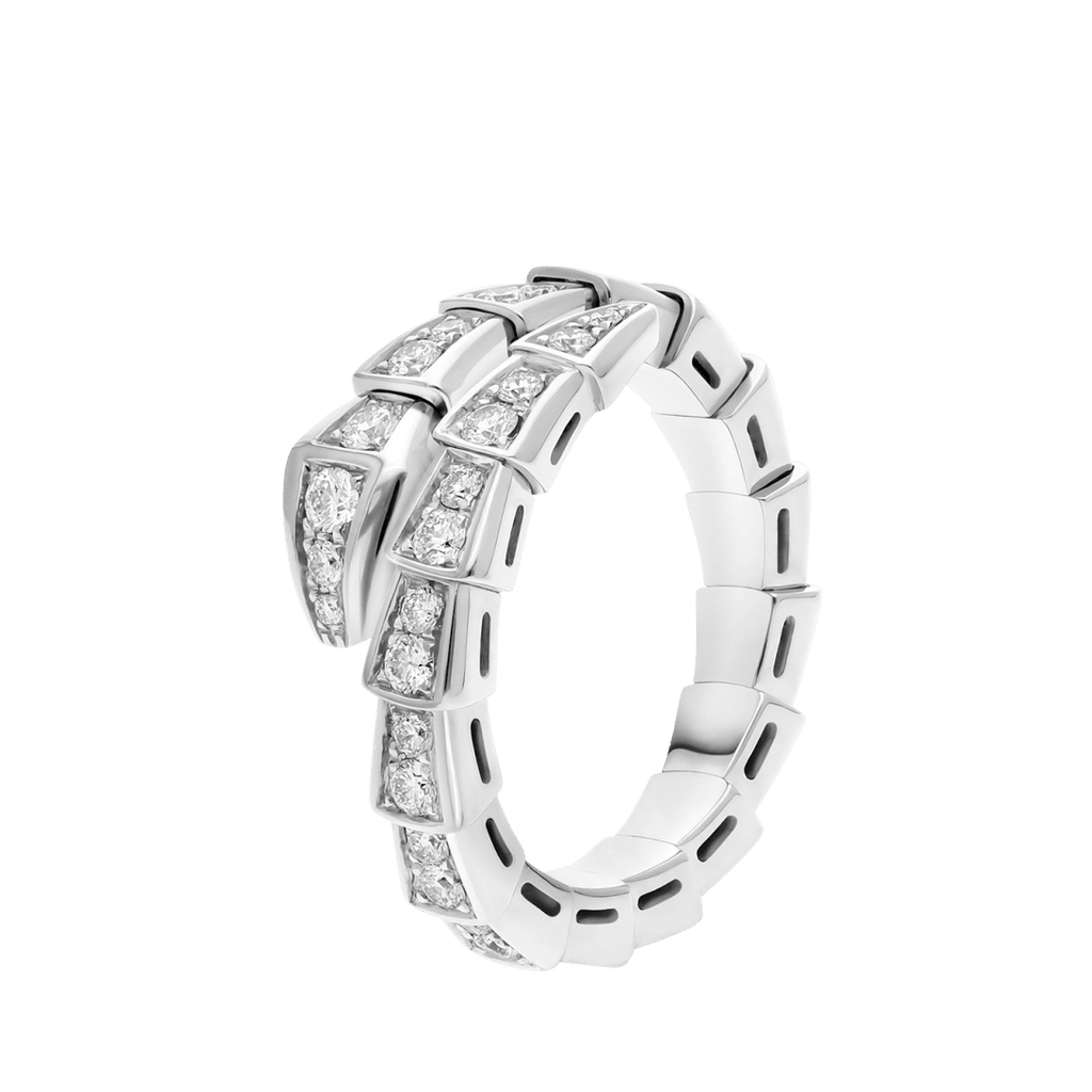 BVLGARI Serpenti Viper Ring – White Gold
