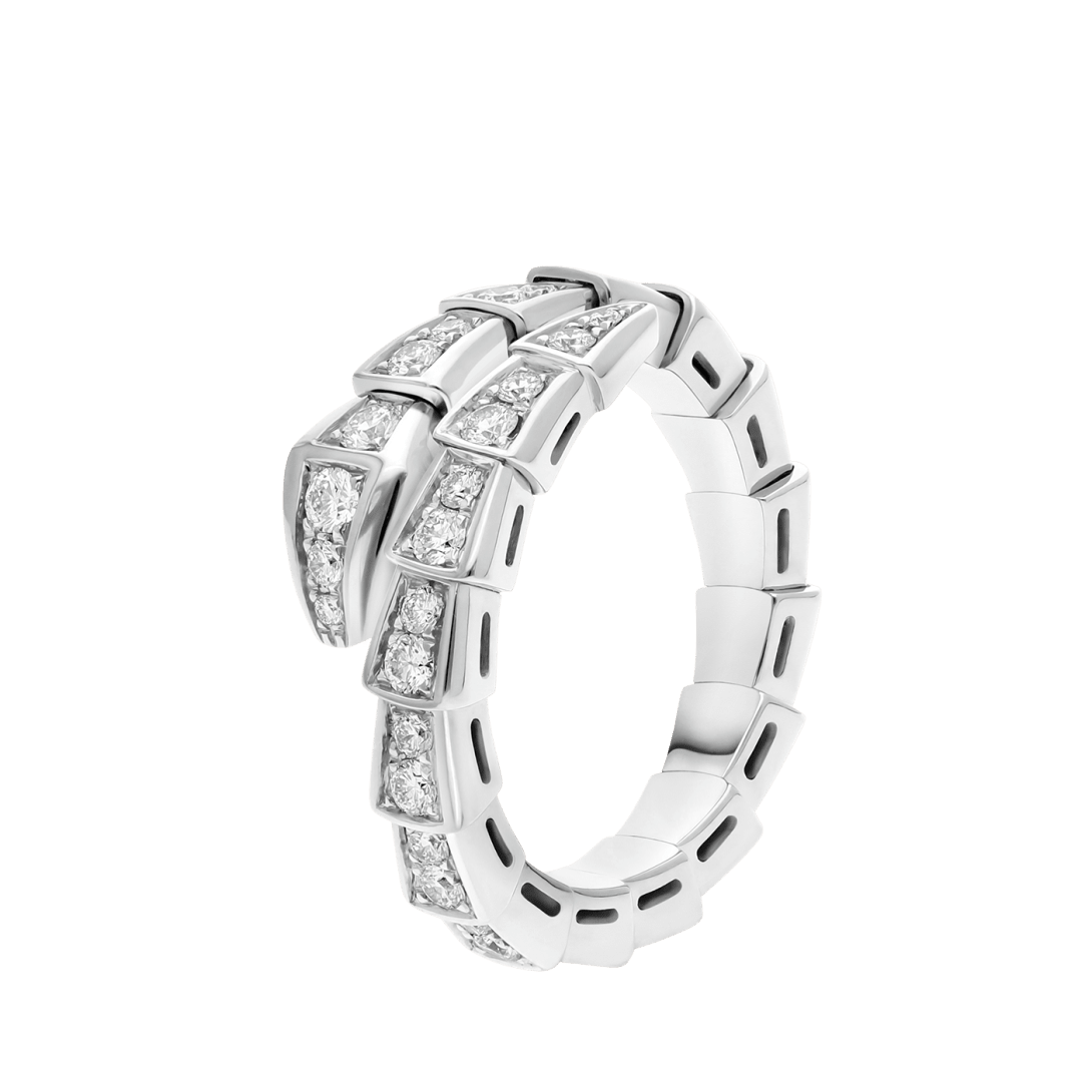 BVLGARI Serpenti Viper Ring – White Gold