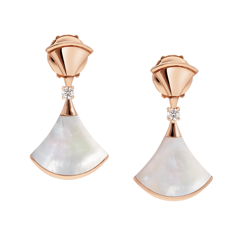 BVlgari DIVAS' DREAM earrings—Italian luxury jewelry in rose gold