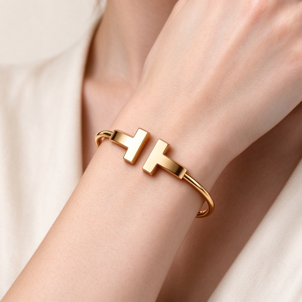 Tiffany T Wire Double-T Wrap Bracelet (Yellow Gold) — Iconic New York Elegance and Timeless Love