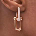 Tiffany — Tiffany HardWear Large Link Earrings in Gold — Iconic Link Drop Earrings