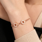 BVLGARI Rose Gold, Mother-of-Pearl, and Diamond Bracelet