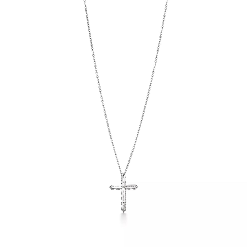 Tiffany & Co. Iconic Silver Cross Pendant Necklace — A Classic Faith-Themed Necklace