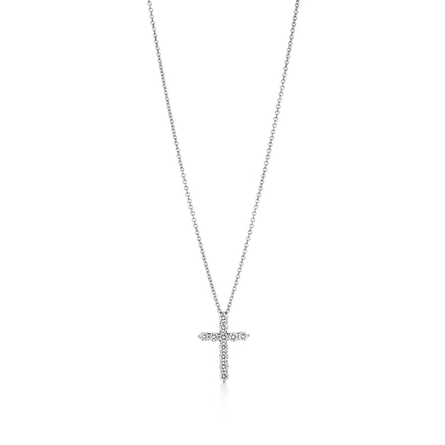 Tiffany & Co. Iconic Silver Cross Pendant Necklace — A Classic Faith-Themed Necklace