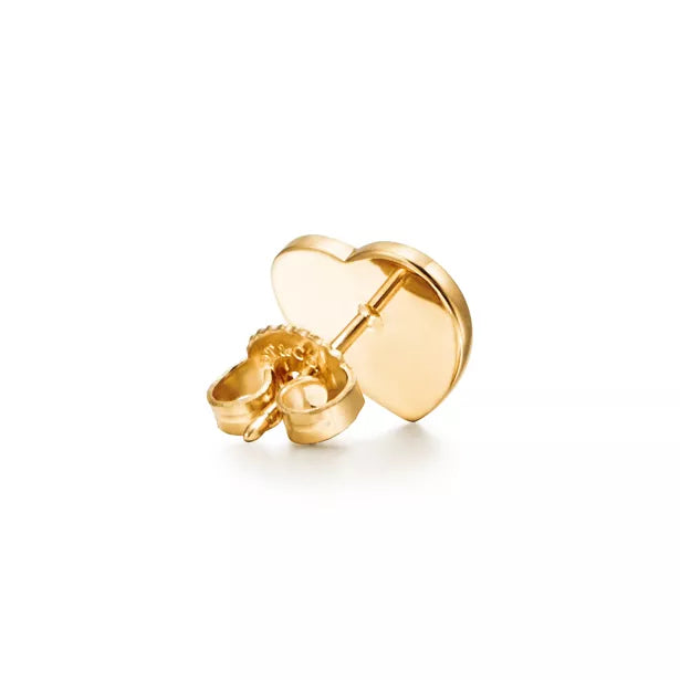 Tiffany & Co. Return to Tiffany Heart Tag Earrings in Yellow Gold | Classic Heart Stud Earrings – Women's Fine Jewelry