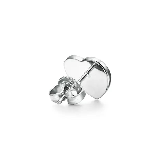 Tiffany & Co. Return to Tiffany Heart Tag Earrings – Classic Sterling Silver Heart Studs for Women