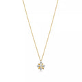 Tiffany & Co. Schlumberger Sixteen Stone X pendant necklace in yellow gold.
