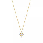Tiffany & Co. Schlumberger Sixteen Stone X pendant necklace in yellow gold.
