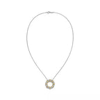 Tiffany Schlumberger Sixteen Stone necklace in platinum—round pendant