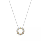 Tiffany Schlumberger Sixteen Stone necklace in platinum—round pendant