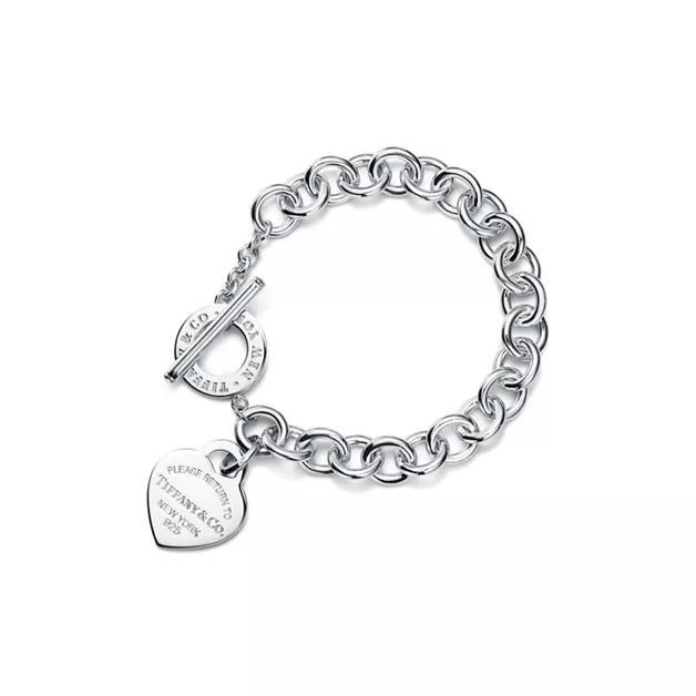 Tiffany & Co. Return to Tiffany Silver Heart Tag Toggle Bracelet