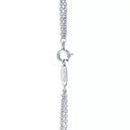 Tiffany & Co. Tiffany Infinity Collection Double-Chain Silver Bracelet