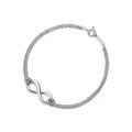 Tiffany & Co. Tiffany Infinity Collection Double-Chain Silver Bracelet