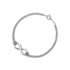 Tiffany & Co. Tiffany Infinity Collection Double-Chain Silver Bracelet
