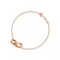 Tiffany & Co. Tiffany 1837 Collection Rose Gold Interlocking Circles Chain Bracelet