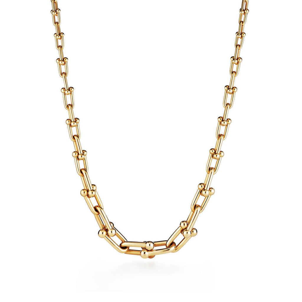 Tiffany HardWear Collection – Gold Gradient Link Necklace – Iconic Gauge Links