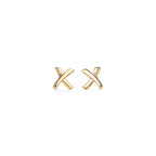 Tiffany T X Series Gold Earrings | Iconic "X" Stud Earrings — Women's Fine Jewelry