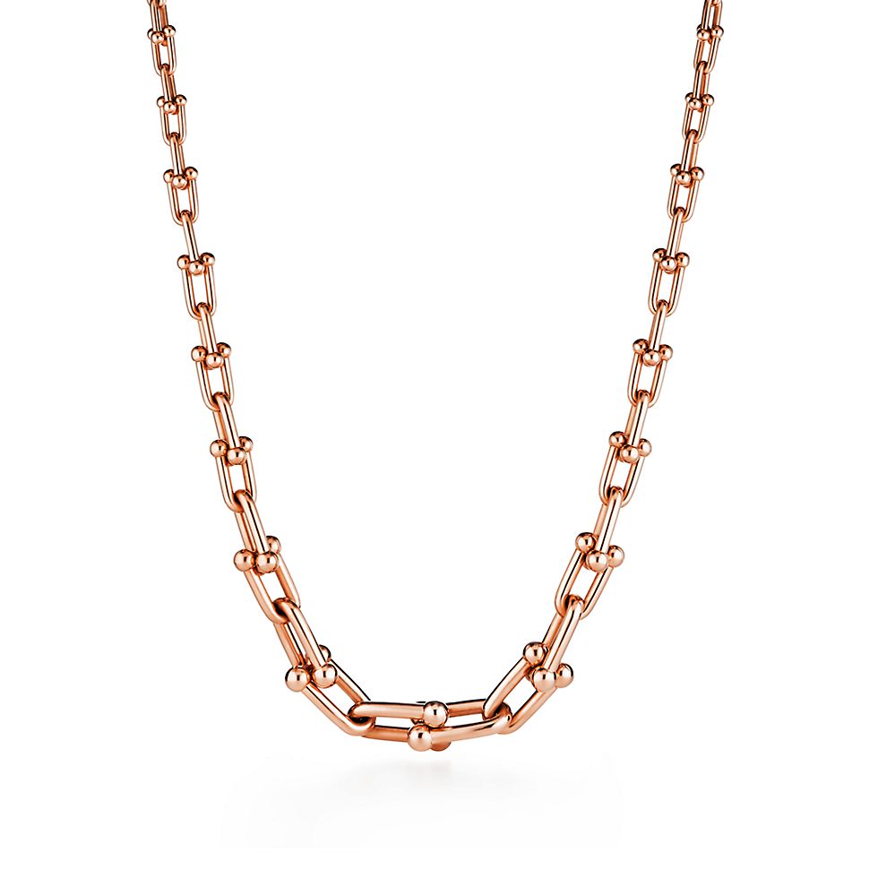 Tiffany HardWear Collection – Gold Gradient Link Necklace – Iconic Gauge Links