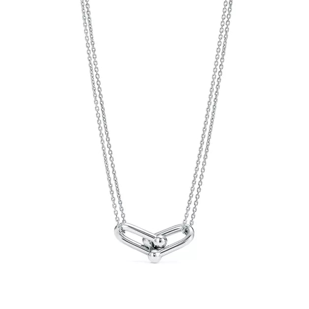 Tiffany HardWear Link Pendant Necklace in Silver