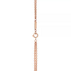 Tiffany HardWear rose gold double-link pendant necklace—fine-gauge link chain
