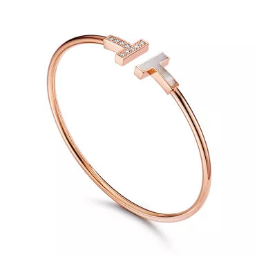 Tiffany T Double T Rose Gold Bracelet—Iconic Double T Open Bracelet