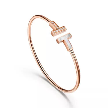 Tiffany T Double T Rose Gold Bracelet—Iconic Double T Open Bracelet