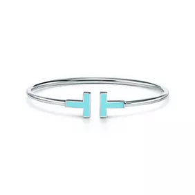 Tiffany Rose Gold T-Wire Double T Coil Bracelet