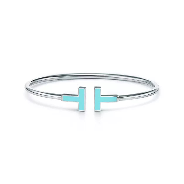 Tiffany Rose Gold T-Wire Double T Coil Bracelet