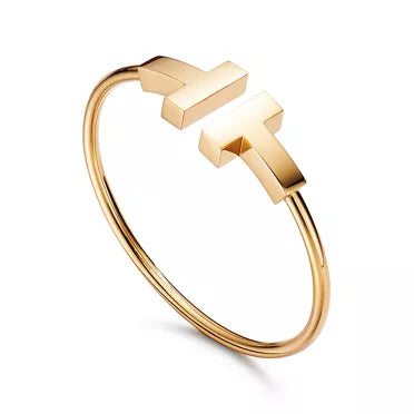 Tiffany T Wire Double-T Wrap Bracelet (Yellow Gold) — Iconic New York Elegance and Timeless Love