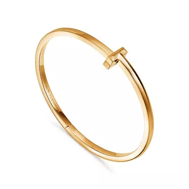 Tiffany T T1 Rose Gold Narrow Hinged Bangle — Modern Elegance and the Iconic Spirit of New York