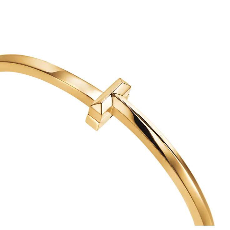 Tiffany T T1 Rose Gold Narrow Hinged Bangle — Modern Elegance and the Iconic Spirit of New York