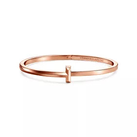 Tiffany T T1 Rose Gold Narrow Hinged Bangle — Modern Elegance and the Iconic Spirit of New York