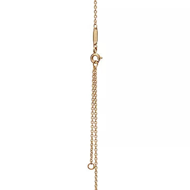 Tiffany Knot Small Gold Pendant Necklace — Signature Knot Chain