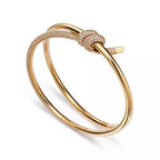 Tiffany Knot Double-Row Gold Bracelet—A Symbol of Enduring Bonds and Timeless Elegance
