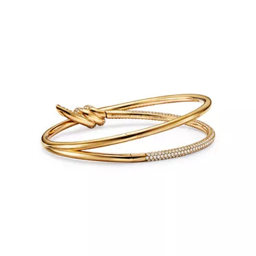 Tiffany Knot Double-Row Gold Bracelet—A Symbol of Enduring Bonds and Timeless Elegance