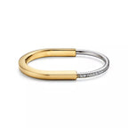 Tiffany Lock Narrow Gold Bangle—A Symbol of Enduring Protection and Timeless Elegance