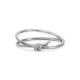 Tiffany Knot Double-Row Gold Bracelet—A Symbol of Enduring Bonds and Timeless Elegance