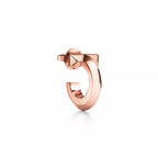 Tiffany T1 Series Rose Gold Small Hoop Earrings — Iconic T-motif hoop earrings | Bold, geometric, and minimalist luxury jewelry